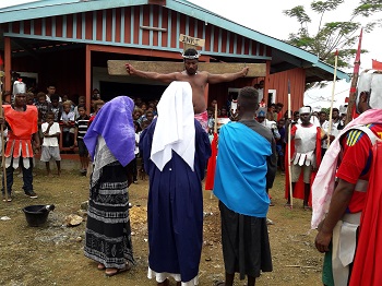 Play of Jesus is crucify